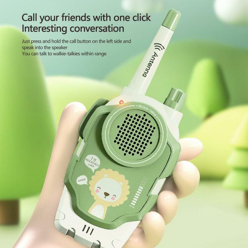 Walkie Talkies For Kids Wireless Cartoon 2pcs Walkie Talkie Portable Outdoor Interphone Toy Handheld Mini Girl Walkie Talkies