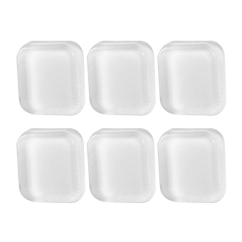 Reliable Wall Protectors Pack of 6 Clear Square Pads Self Adhesive Rubber Guards Easy Installation Prevent Wall Damage Dropship