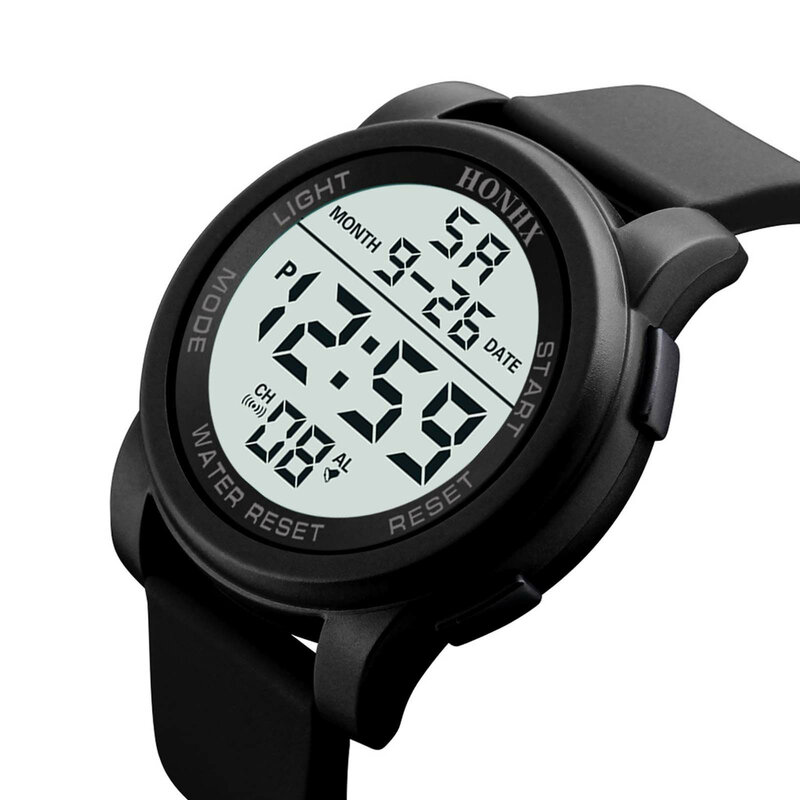 Reloj Led multifunción para hombre y mujer, pulsera electrónica resistente al agua hasta 50m, estilo minimalista, ultrafino, a la moda