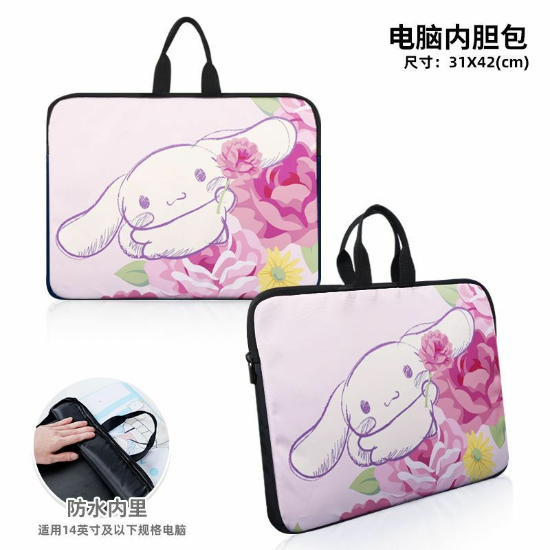 Sanrio New Clow M Cartoon Computer Handbag Lightweight and Large Capacity Stain-Resistant Casual Crossbody Single-Shoulder Bag