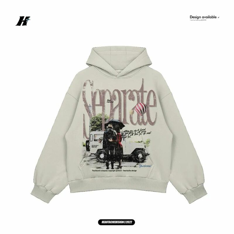 2023 New High Street Hip Hop Character Print Hoodie Casual high quality Sweater Pocket Hoodie harajuku streetwear women tops