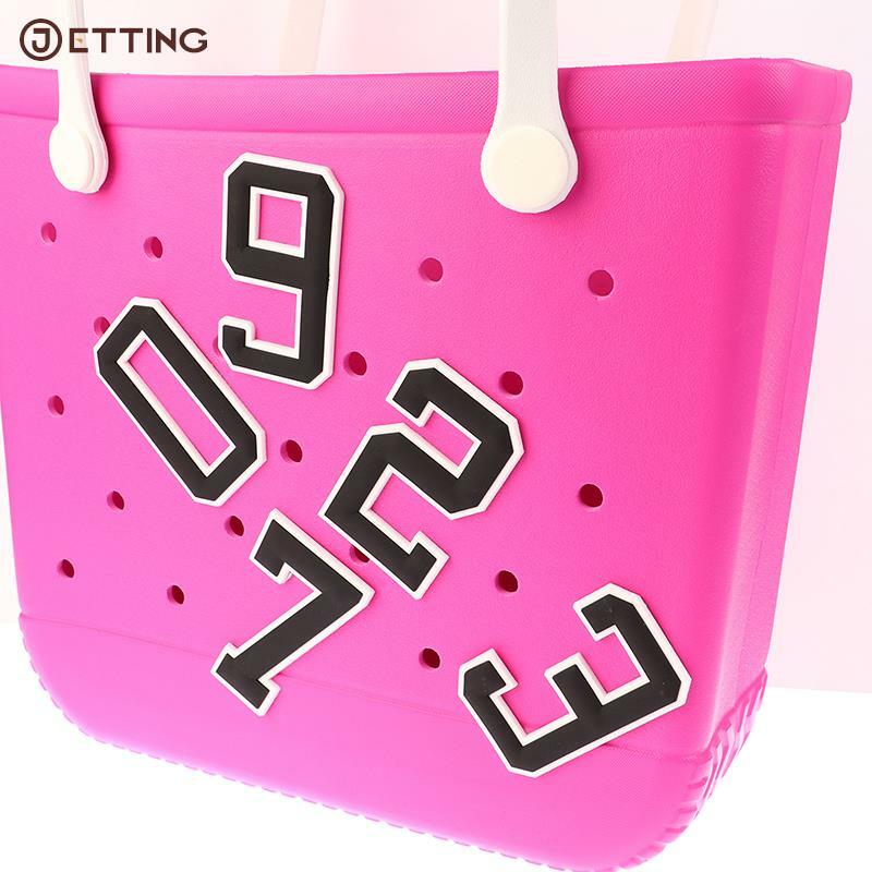 Bogg Bag Accessories 0-9 Arabic Numerals Beach Bag DIY Accessories Inserts Attachments Bag Charms for Bogg Bag Decorations