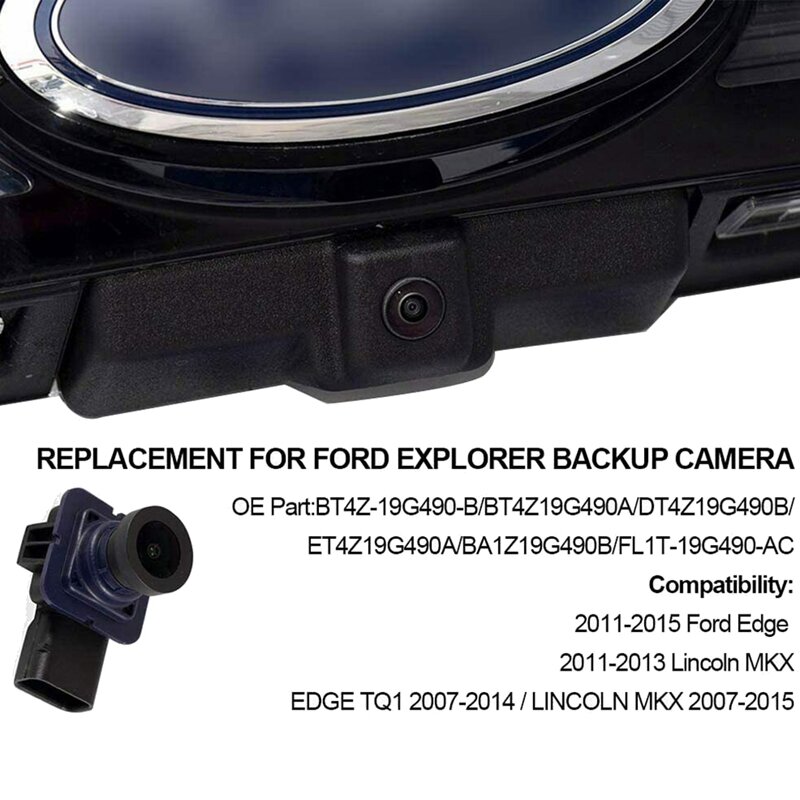 2011-2015フォードエッジ/2011-2013用のクランmkxリアビューカメラリバースアシストカメラBT4Z-19G490-Bの駐車支援