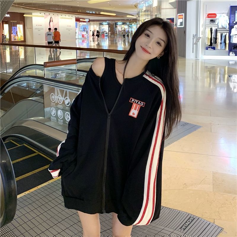 Spring and Autumn New Sweater Outer Suit Loose Baseball Uniform Top Women Women Jackets