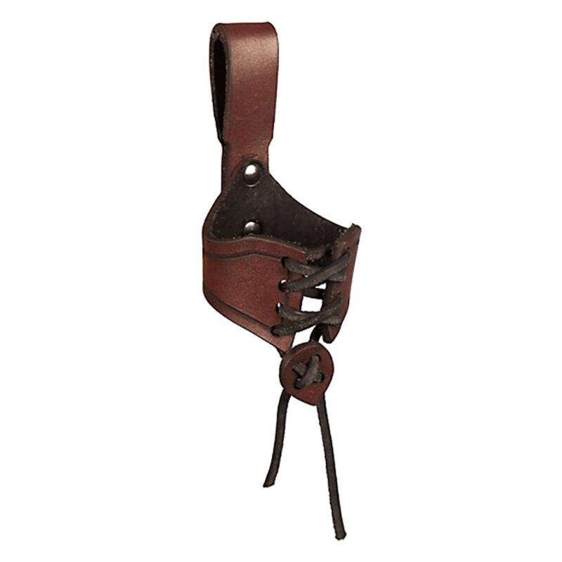 Porte-tasse ceinture médiévale 652D, porte-gobelet, partie boisson, taille en cuir PU pour hommes femmes,