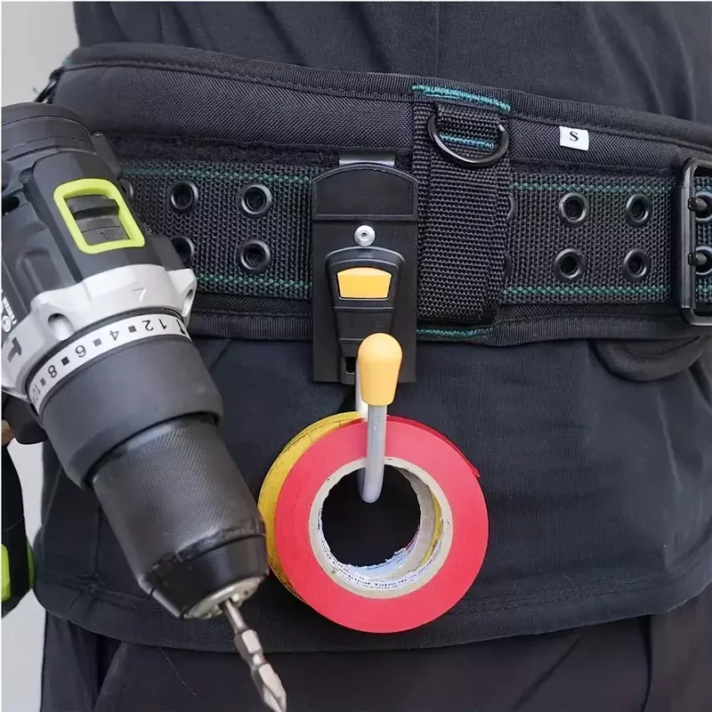 Convenient Electrician Working Metal Tool Multifunction Holder Hook Hanging Tape Helmet Power Drill for Tool Belt Dewalt Bag