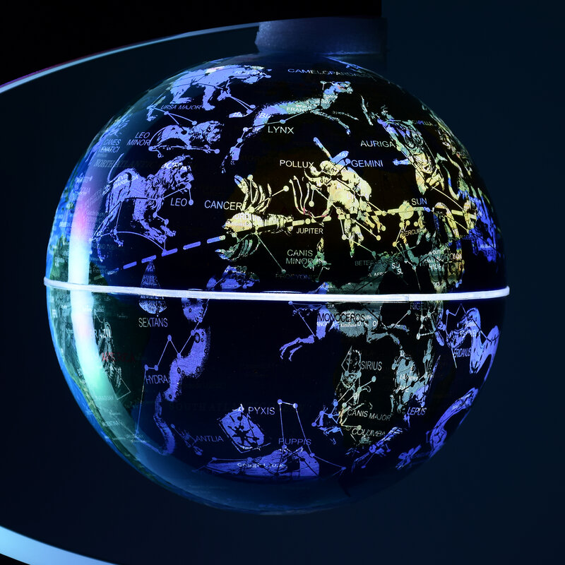 كرة أرضية عائمة مغناطيسية مع إضاءة ليد ، 2 نمط ، 4 "خريطة العالم ، ديكور مكتب منزلي ، هدية عيد ميلاد للرجال والأطفال