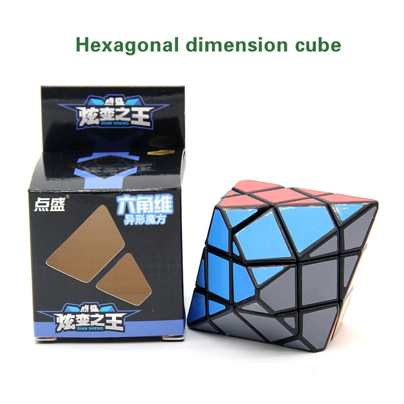 Diansheng-Hexagonal Pirâmide Dipyramid Magic Cube Puzzle Brinquedos para Crianças, Modo de Forma 3x3x3, Novo, 6-Corner-Only