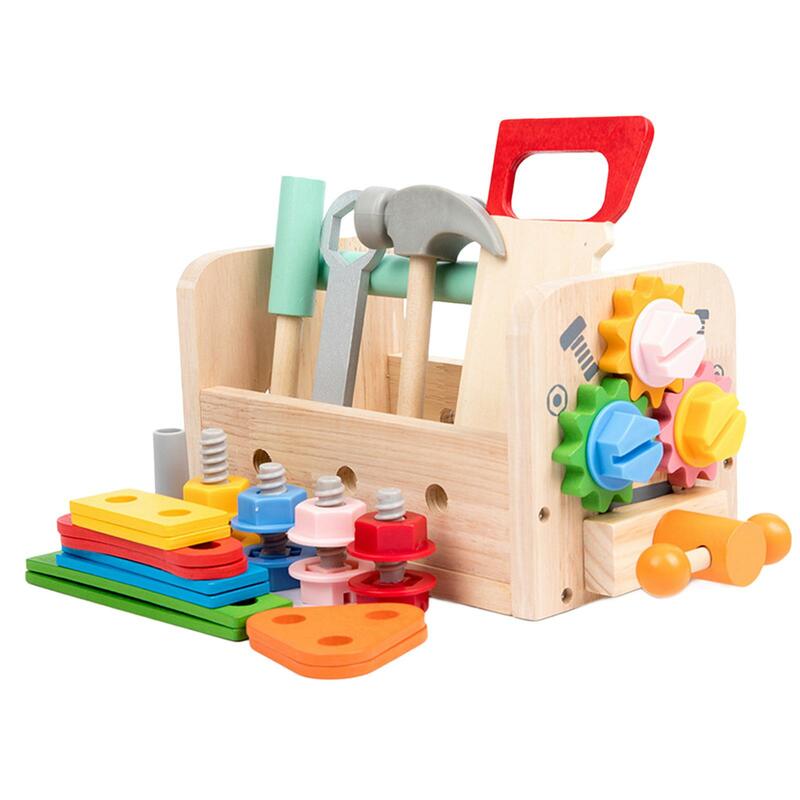 Kinder Werkzeugset Reise Spielzeug Muttern und Schrauben Set für Kleinkinder Kinder Mädchen Jungen