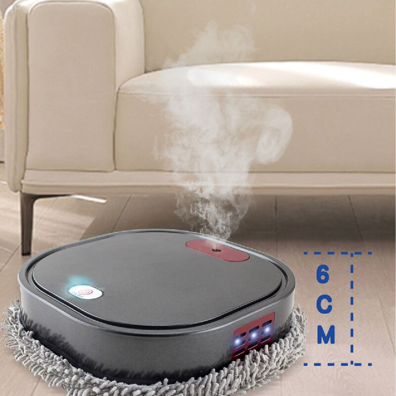 Sweeping Robot Automatic Electric Floor Mops 1500 MAh Mopping with Sprayer Machine Floor Steam Cleaner Robot