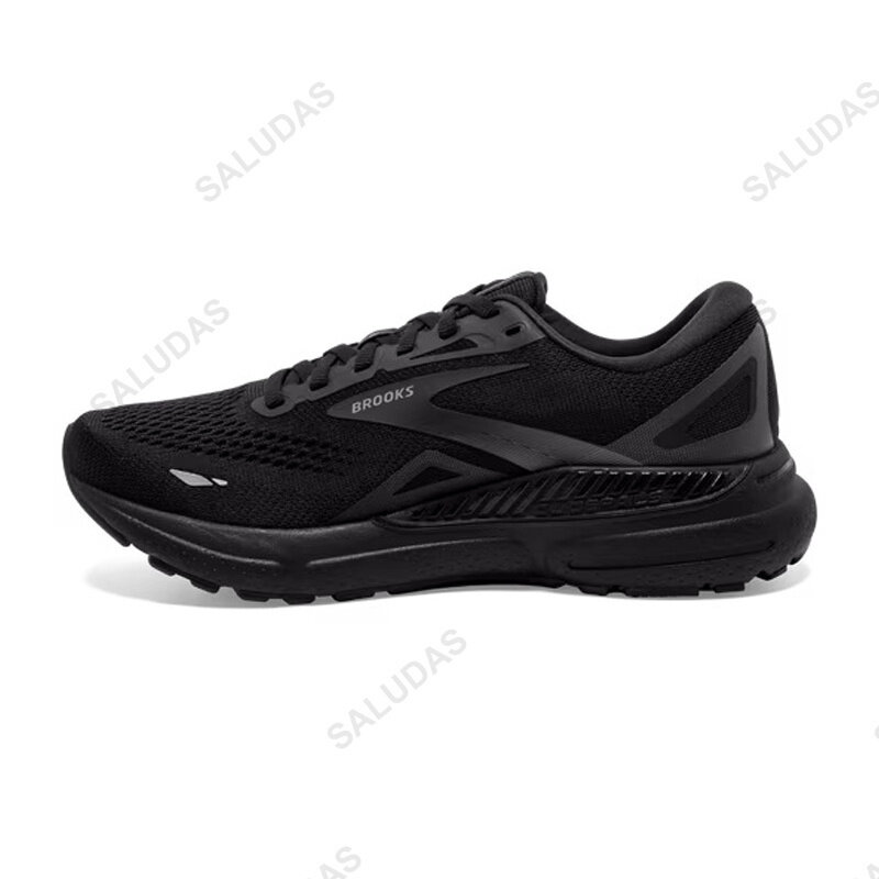 BROOKS sepatu lari pria, sneaker Adrenaline GTS 23 berbantalan seimbang luar ruangan jalan berlari kasual sepatu tenis untuk lelaki