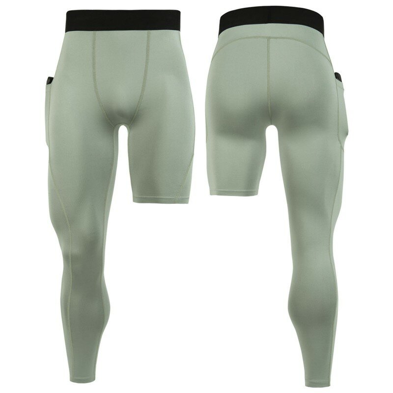 Leggings attillati a compressione da uomo Quick Dry Running pantaloni sportivi allenamento Jogging pantaloni sportivi elasticità pantaloni della tuta