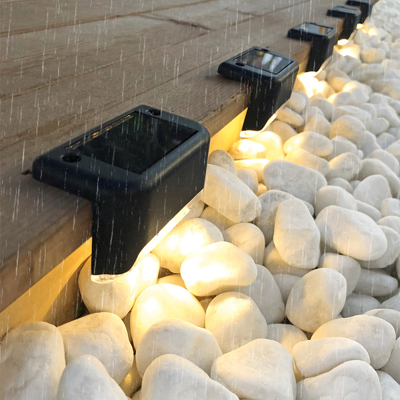 1/4/10/20pcs LED luce solare per scale impermeabile giardino esterno passaggio cortile terrazza Guardrail passo luce paesaggio luce