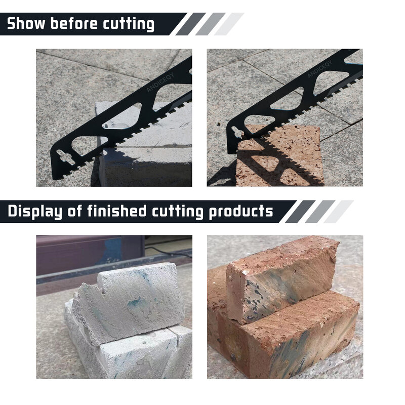 Liga versátil alternativa Saw Blade, cortar tijolo bolha, tijolo oco, tijolo vermelho e bloco de concreto com ferramentas manuais, ICK