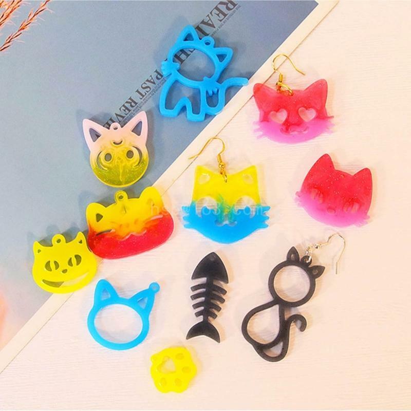 Jewelry Pendant Making Molds Flexible DIY Crystal Silicone Mold for Handmade Crystal and Rabbit Pendant