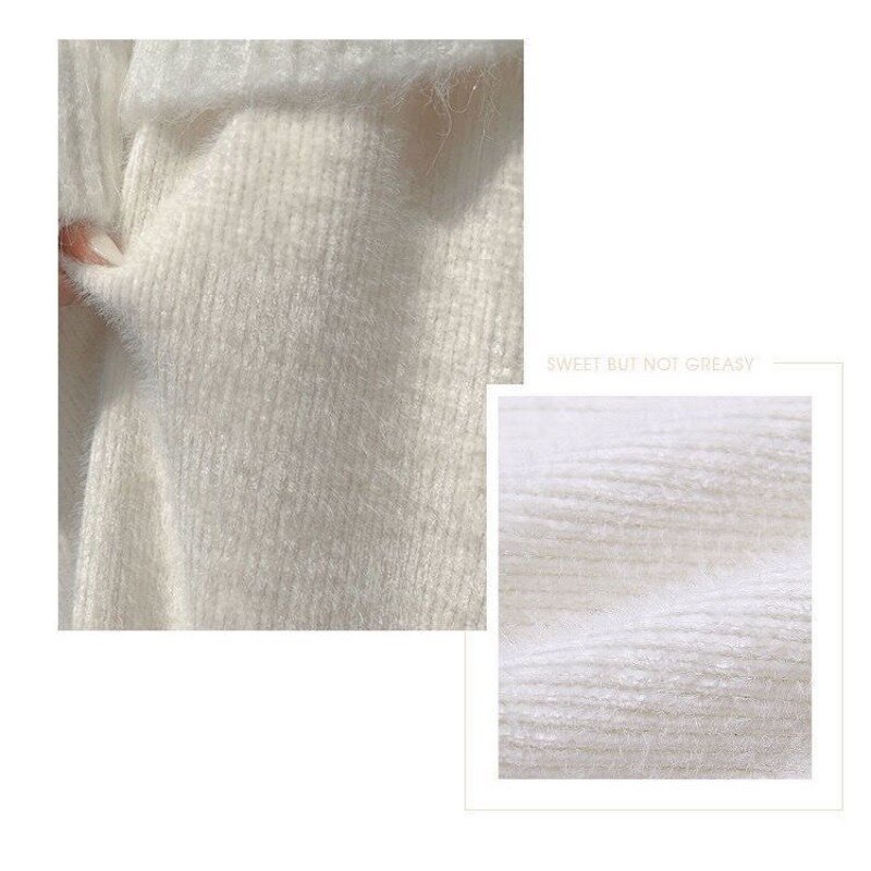 Pogrubione i ciepłe imitacja norki aksamitne spodnie z szerokimi nogawkami dla kobiet jesienią i zimą 2023 spodnie z wysokim stanem