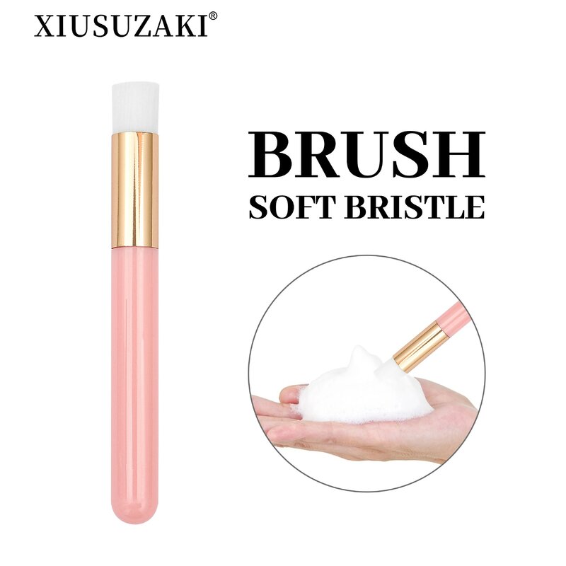 XIUSUZAKI-Escova De Limpeza De Cílios, Colorido Lash Shampoo, Aplicador Profissional, Eye Foam Cleaner, Ferramentas De Maquiagem