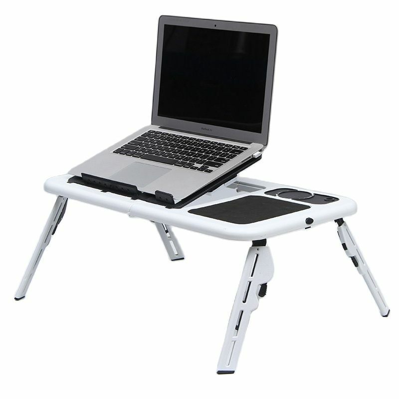 Table pliante multifonctionnelle pour ordinateur portable, bureau pour ordinateur portable, support pour ordinateur portable, lit de refroidissement USB, type support