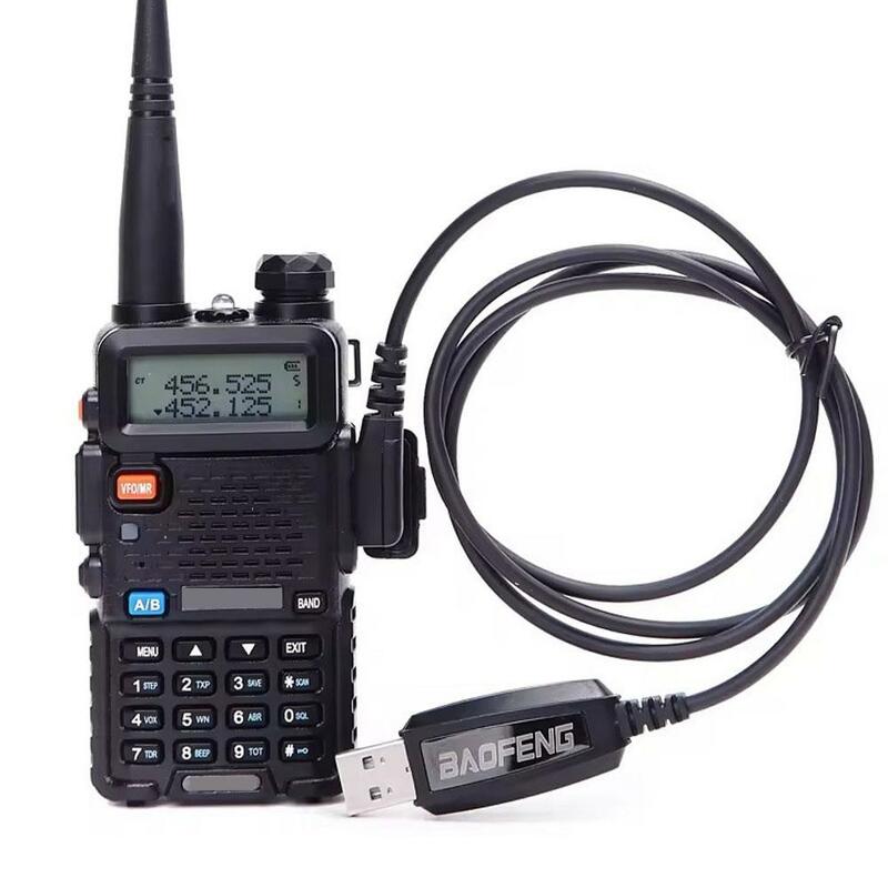 สำหรับ UV5R Baofeng/888S UV-3R + สายโปรแกรม K-HEAD walkie-talkie แบบพกพา USB ความถี่เขียนข้อมูล D0F1 CD