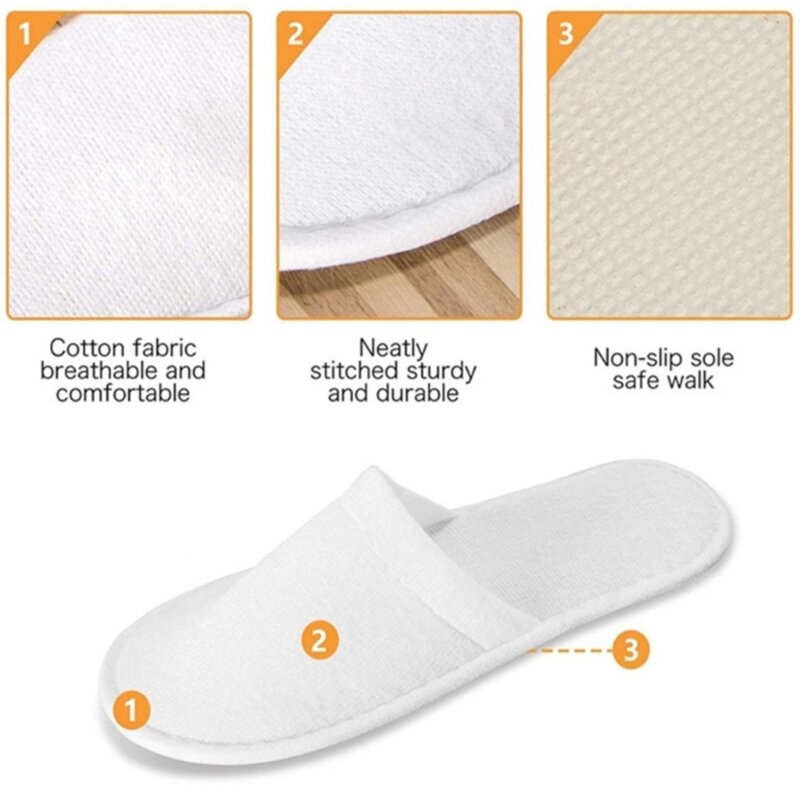 20 Pairs Non-slip Disposable Slippers Line Simple Slippers Guest House Slippers Drop shipping