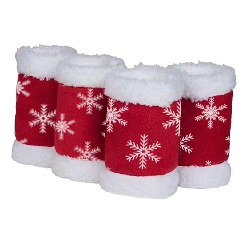 4 pezzi di fasce per le gambe del cavallo stivali per le gambe per vestire le forniture di decorazioni natalizie