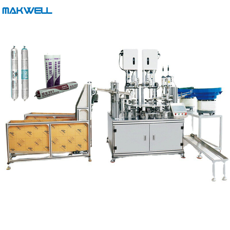 MAKWELL Full automatic packing polyurethane pu 600ml type silicone sealant sausage filling machine