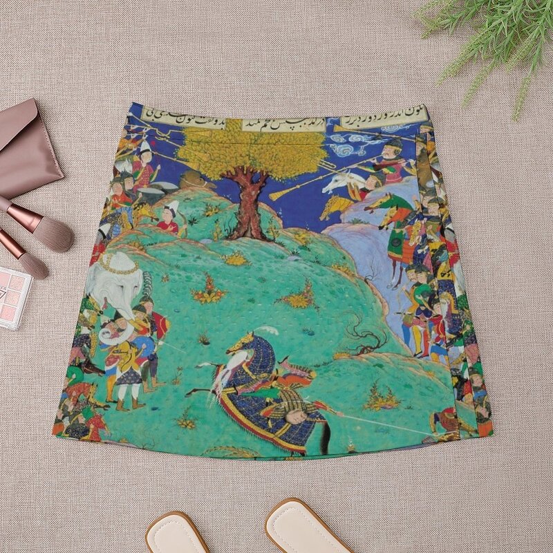 Персидская миниатюрная мини-юбка, летняя юбка, короткие юбки kpop, короткая юбка