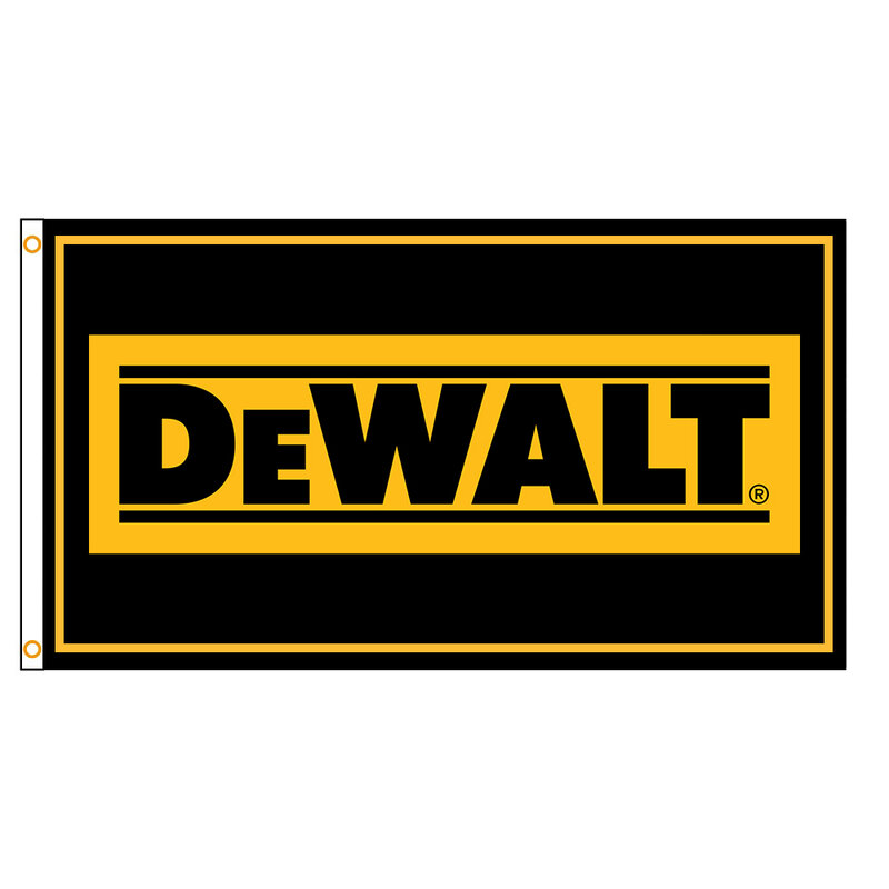 Bandiera Dewalt 3x5 Ft garantita striscione in poliestere resistente per l'arredamento