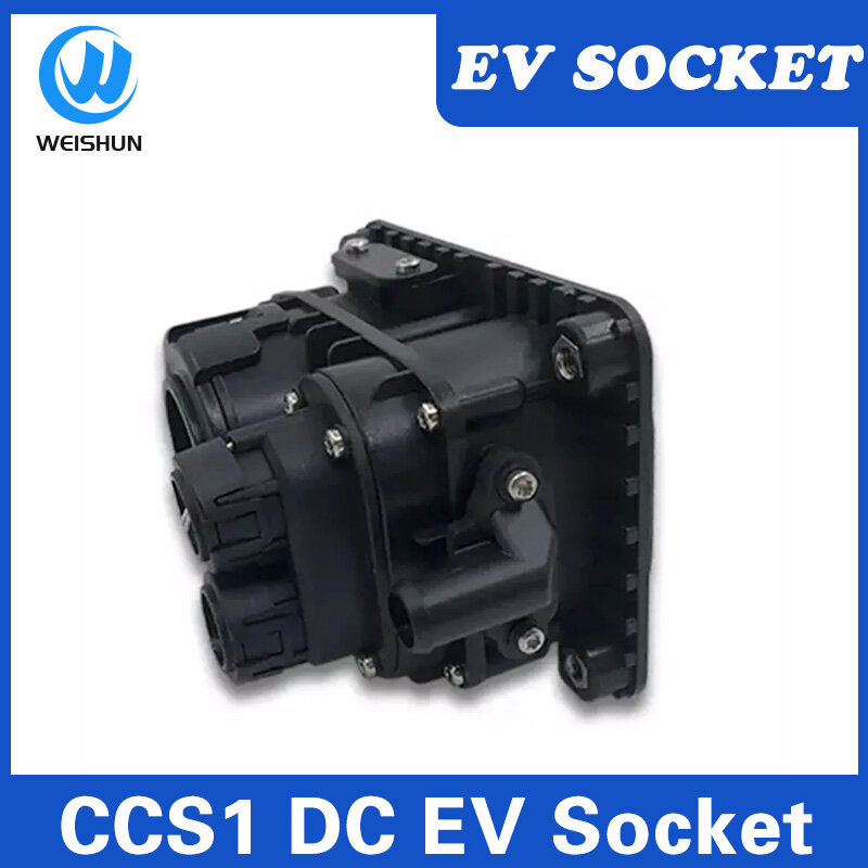 COMBO-1 CCS 1 SAE J1772 EV carregador conector, CCS1 soquete, EVSE DC carregamento rápido, 200A, tipo 1 SOCKET, acessórios do carro elétrico