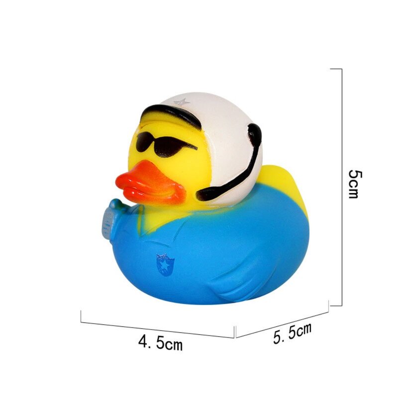 ของเล่นทารกยางของเล่นน้ำมีเสียงบีบน่ารักเป็ดสีเหลืองตัวเล็กของเล่นตลกสำหรับว่ายน้ำ