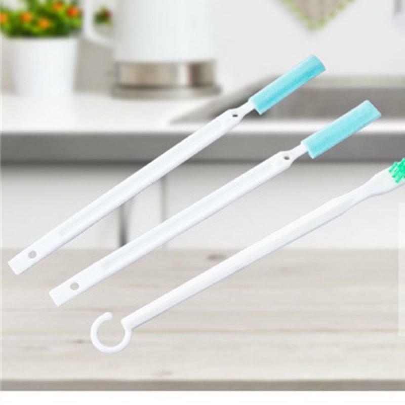 3 pz/set spazzola per biberon decontaminazione Set di spazzole per tazze di lavaggio spazzola per la pulizia del Gap del lavandino spazzola per la pulizia con manico lungo