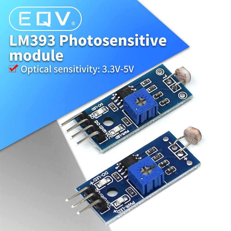 Módulo fotossensível do sensor para Arduino, detecção clara, fotossensível