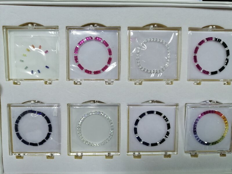 Lose Edelsteine für Uhren blenden ohne Stahl lünette Moissan ite 36 Stück pro Set Uhren lünetten für 40mm Uhrengehäuse Edelsteine