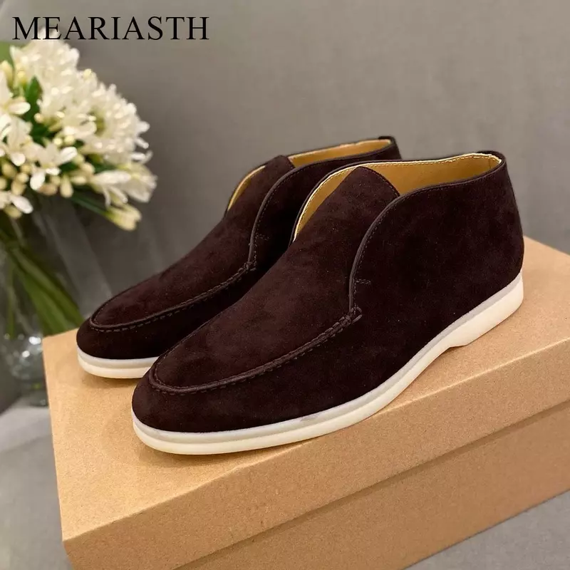 Top Quality 2023 New men Spring Autumn Classic Winter Flat Boots Fashion Simple Comfortable Loafers Single Casual Women's Boots