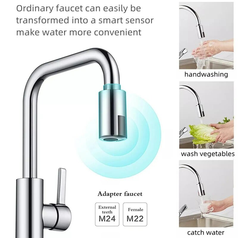 蛇口-節水センサー,非接触赤外線センサー,アダプター,キッチンとバスルームのツール