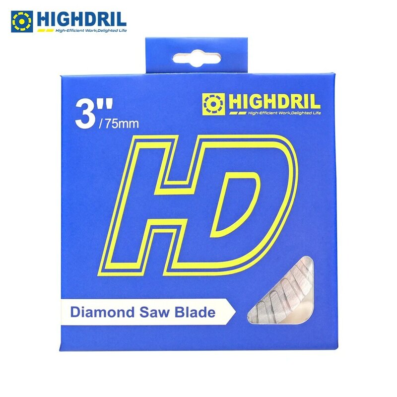 HIGHDRIL 1pc X Mesh 3 inchs 75mm Mini Saw Blade Tile Marble Cutting Disc Ceramic Porcelain Granite Circular Stoneware Turbo