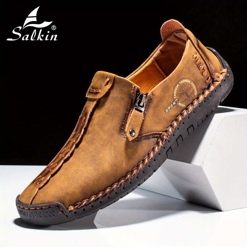 Sepatu kasual ukuran besar, berpori dan tahan aus, cocok untuk berjalan luar ruangan di musim semi dan musim gugur