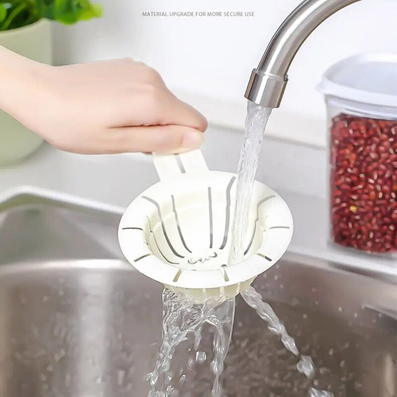 ที่กรองอ่างล้างจานในครัวใหม่ป้องกันการอุดตันที่เหลือที่กรองท่อระบายน้ำทิ้งพื้นอ่างล้างจานพลาสติก
