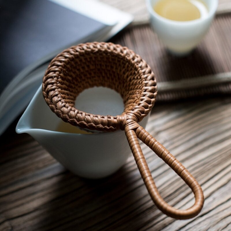 Kitchenware Rattan Material Tea Infusers Reusable Tea Diffusers Dropship