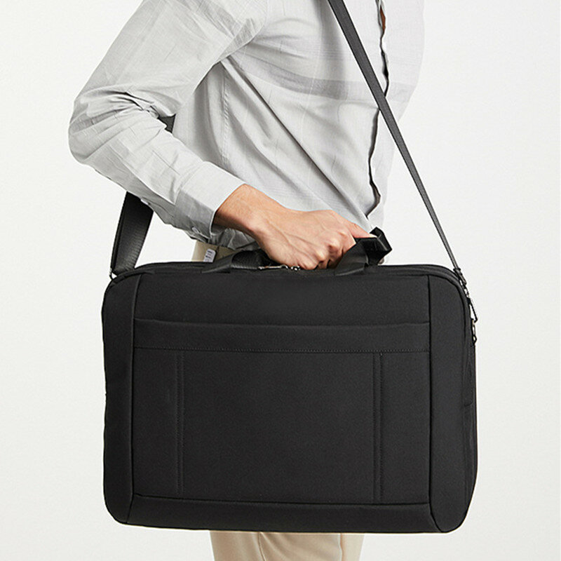 大容量オックスフォードビジネスブリーフケース,男性用ファッションハンドバッグ,オフィスバッグ,ラップトップバッグ,17インチ