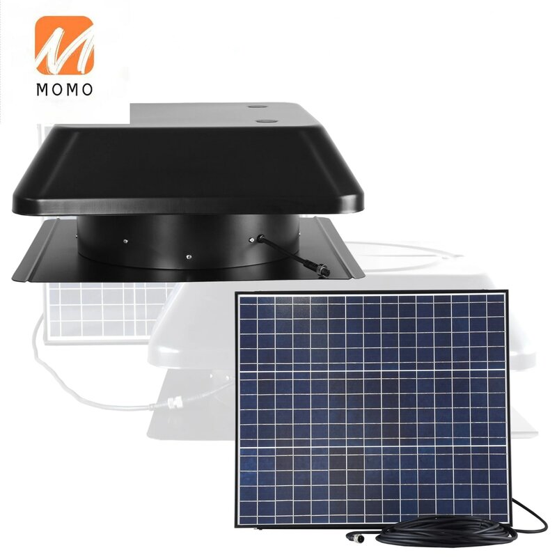 Ready to Ship 30W 14 Inch Square Shape Split Type Solar Attic Roof Exhaust Fan Eco Vent Tool Heat Extractor Air Ventilation Fan