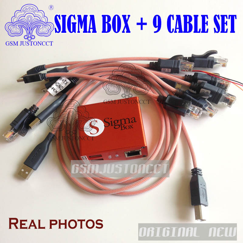 2024 новейшая оригинальная Sigma Plus Box с 9 кабелями с активацией Pack1 + Pack2 + Pack3 + Pack4 + Pack5