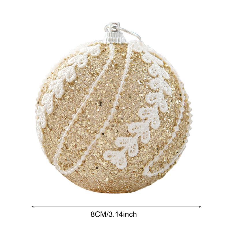 Kerstbal Ornamenten Pailletten Glitter Ballen Hangers Kerstboom Unieke Decoraties Huwelijksfeest Beste Scène Opknoping Decor