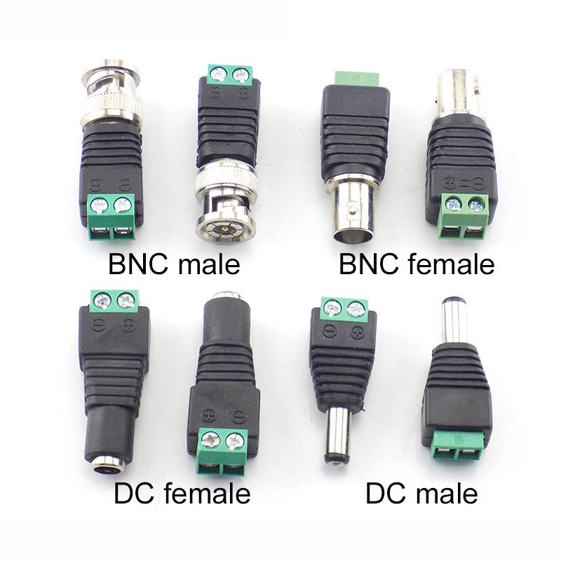 오디오 비디오 어댑터 잭 스테레오 커넥터, BNC RAC 수 암 플러그, AV CCTV 카메라 스피커 와이어 커넥터, J17, 3.5mm