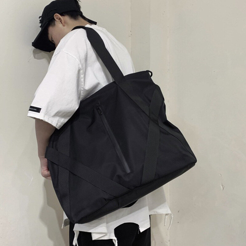 Casual Tote Bag Men's Big Handbag Fashion For Man Large Capacity Cross Bag Men Fit For Short Distance Travel Shoulder Bag