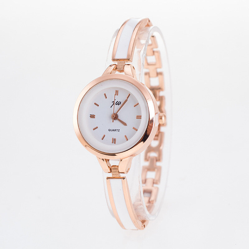 Montre à Quartz Décontractée en Acier Inoxydable pour Femme, Horloge de Marque Célèbre, Rose, Or, Argent