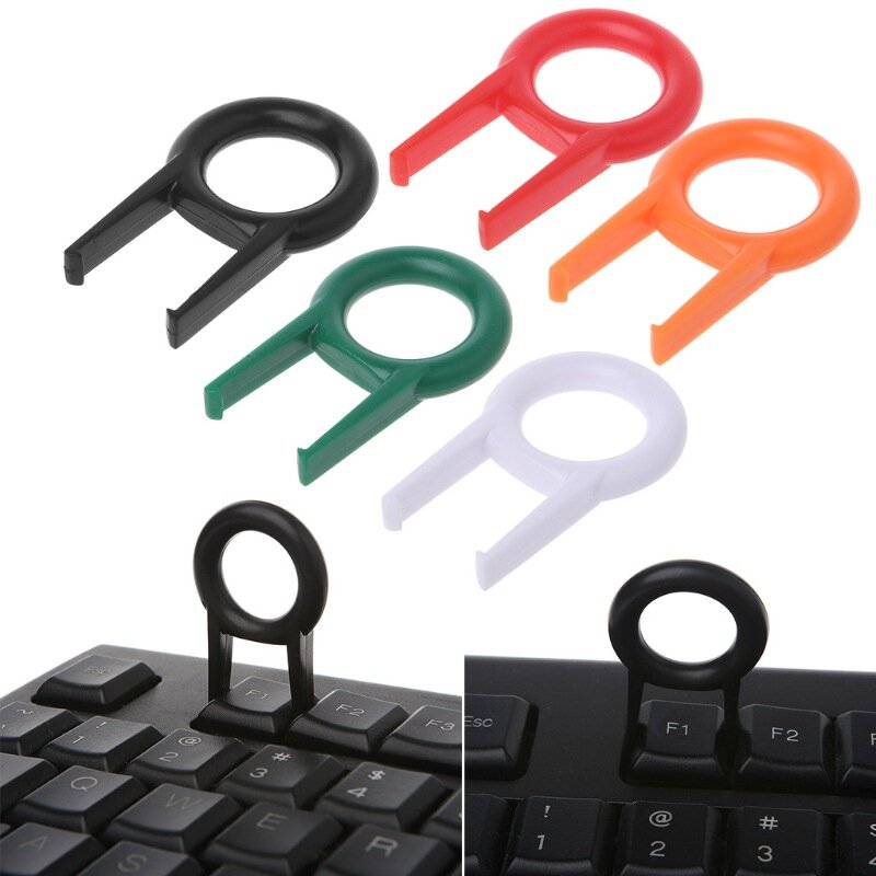 Extractor de teclas de teclado mecánico, herramienta de fijación, 2 unidades