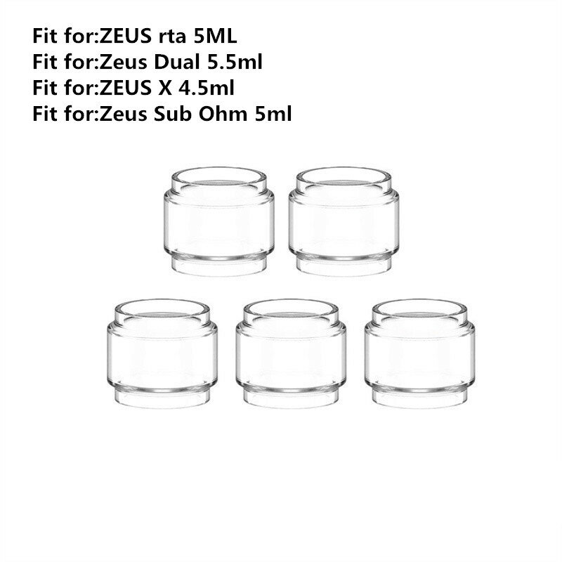 5 pz YUHETEC tubo di vetro a bolle per ZEUS RTA 4ML/Zeus Dual RTA 4ml/ZEUS X 3.5ml/Zeus Sub Ohm serbatoio 3.5ml macchina