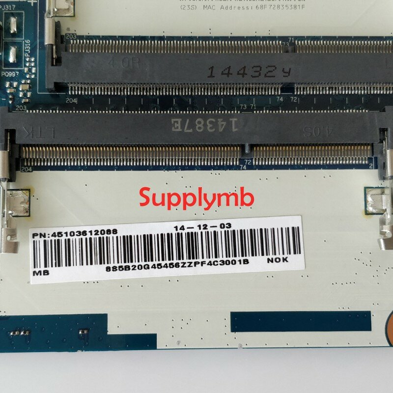 5B20G45456เมนบอร์ด N15V-GM-S-A2 I3-4030U CPU ACLUA/ACLUB NM-A273สำหรับ Lenovo Ideapad Z50-70โน้ตบุ๊คแล็ปท็อปเมนบอร์ดทดสอบ