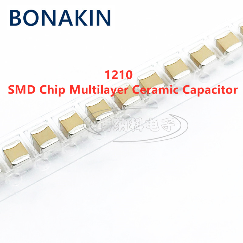 Condensador cerámico multicapa, Chip de 10 piezas, 1210, 100UF, 107M, 63V, X5R, 20% MLCC, 3225 SMD